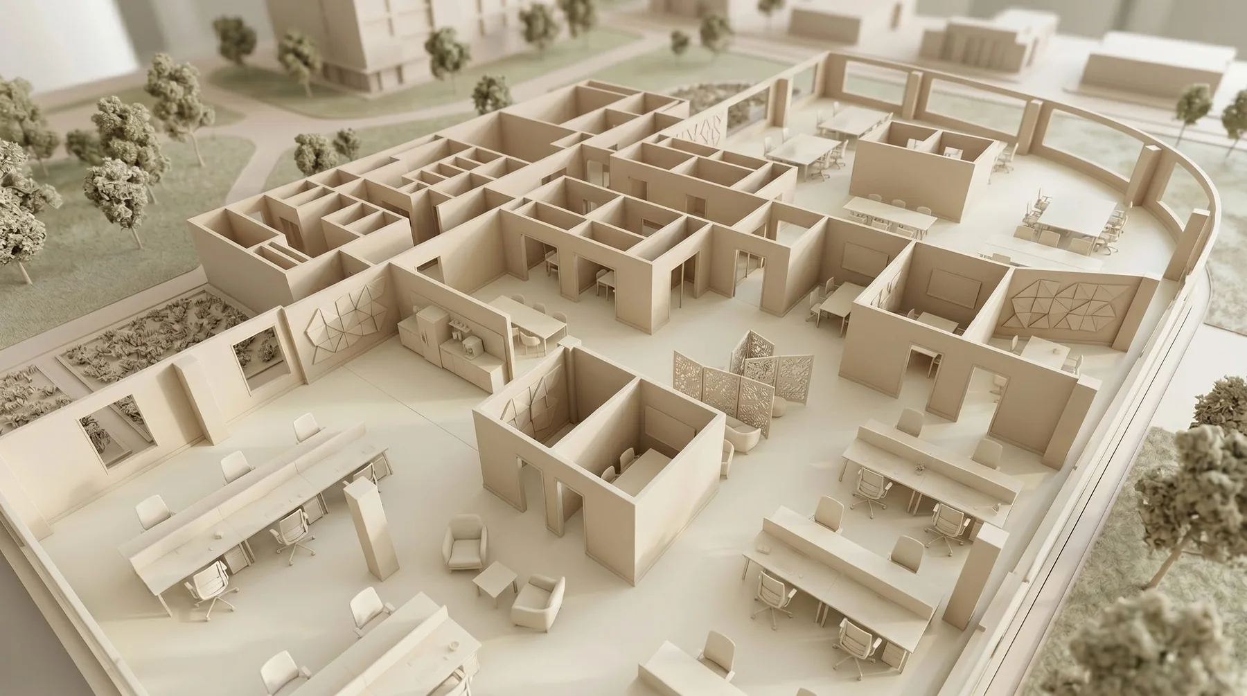 Clay matte render example
